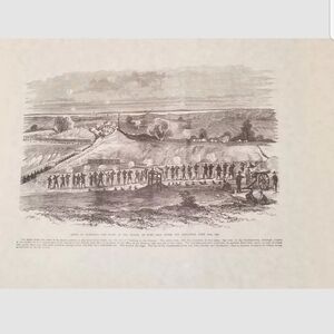 Seige of Vicksburg The Fight In The Crater Of Fort Hill Civil War Print
